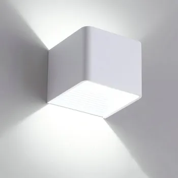 Led Zidna Svjetiljka Non Waterproof Zatvoreni Aluminijski Zidni Svijećnjak Površinsku montažu LED Cube Garden Porch Light