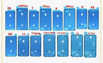 10 kom./kit Za iPhone11/11PRO/11PROMAX Okvir za LCD Zaslon osjetljiv Na Dodir Vodootporne Pre Вырезанная Ljepljive Trake Oznaka