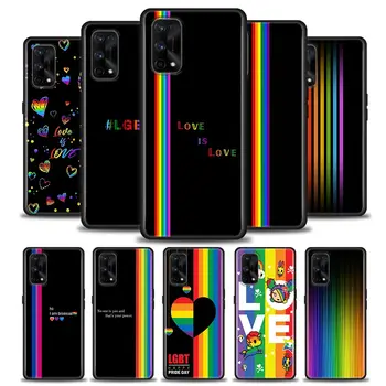 Silikonska Torbica Za Realme GT 5G Master Neo2 GT2 7i 8i 9i 5 6 7 8 9 Pro Coque Soft Fundas Cover Homoseksualaca i Lezbijki LGBT Rainbow Love