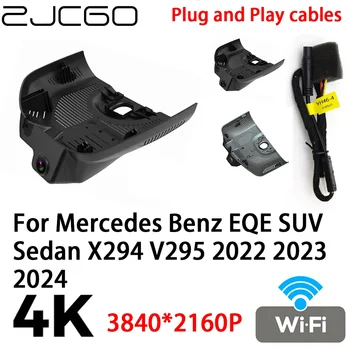 ZJCGO 4K 2160P Auto Dvr Dash Cam Kamera Video Plug and Play za Mercedes Benz EQE SUV Limuzina X294 V295 2022 2023 2024