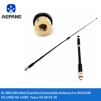 AL-800 SMA-Priključni Dvofrekvencijska Teleskopska Antena UHF VHF Za WOUXUN KG-UV6D KG-UV8D