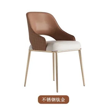 HH198 Talijanski dizajn blagovaona stolice sa visokim naslonom za leđa za kućnu restorana, uredski stolac za hotel, minimalistički stolica