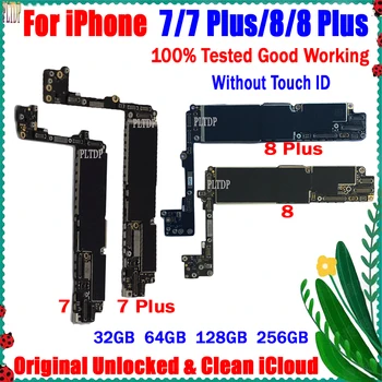 Besplatna dostava Za iPhone 7 Plus 8 Plus 6 Plus 6S Plus Bez Touch ID Matična Ploča Čista Logika Naknada icloud 16g/64g/128g/256g Ploča