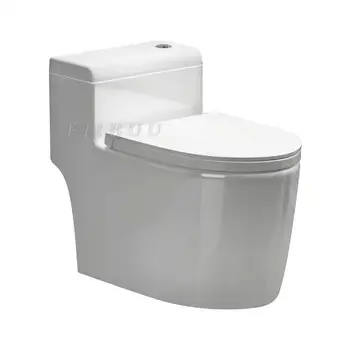 Jednodijelni wc s mekim mogu postaviti utičnicu za zatvaranje sjedala za kompaktni kupaonica, izduženi maleni mini wc-u, koji ne zauzima prostor, snažan i tihi