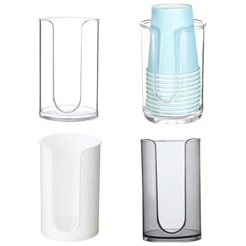 Dispenzer za čaše u kupaonici, čvrsta prozirna držač čaša tekućine za ispiranje usta, vrhovima komoda, stol za šminkanje, Dispenzer za papirne čaše