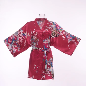 Donje svakodnevno банное haljinu s cvjetnim ispis, kimono ogrtač za kupanje, Velika svadbena haljina za mladu, pidžame, Seksi spavaćica, osnovna odjeća