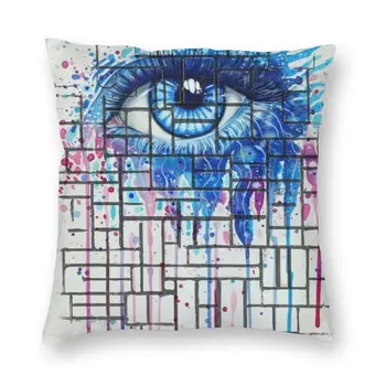 Jastučnica za oči Pete Mondrian De Stijl s apstraktna umjetnost, podne jastučnicu za dnevni boravak, funky jastučnicu za uređenje doma