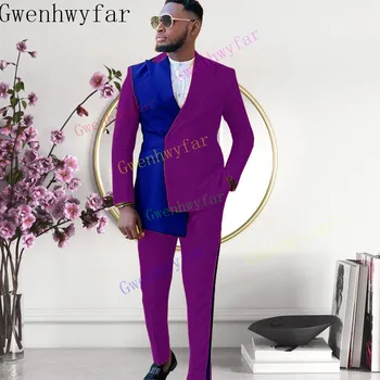 Gwenhwyfar (Jakna + hlače) Svakodnevne Moderan Luksuzni Poslovni Muška Odijela Za Vjenčanje, Gospodo Tuxedos, Приталенные Muška Odijela S Igle
