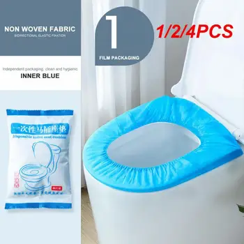 1/2/4KOM Jednokratna toaletni jastuk prijenosni toalet naljepnica proizvodnja jastuk netkane vodootporan univerzalna torbica za wc