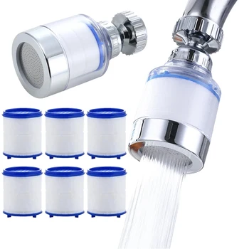 Filter za vodu iz slavine za kuhinju Filtar za pročišćavanje vode Uklanja klor i Teške metale Polipropilen pamuk 360 Okretni pročišćivač filtriranje