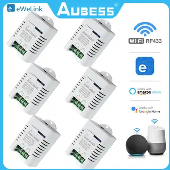AUBESS WeLink TH-16 Smart Wifi Switch 16A Kontrola temperature, senzor RF433, daljinski Upravljač, kompatibilan sa Alexa Siri