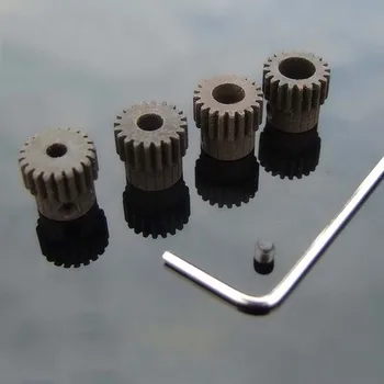 1 kom. 0,5 modula 20 zubaca 45 Čelična выпуклое ступенчатое zupčanik promjera 3 mm 4 mm 5 mm 6 mm, Reduktor motor sa metalnim reduktorom za igračke model DIY