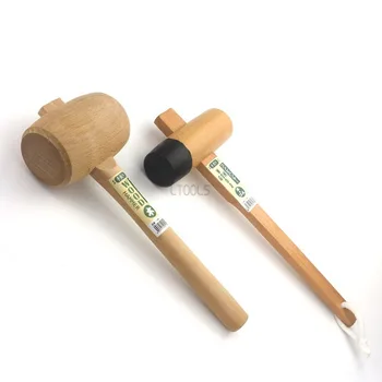 Bukovom čekić u japanskom stilu Woodworking Instalacija keramičkih pločica, Mramora Bukovom gumeni čekić dvostruke namjene Ručni alat za DIY