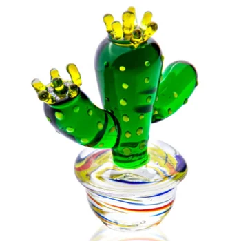 Mini-staklene figurice kaktus figurica od stakla umjetnički dizajn kuće površine od кактусового stakla, imitacija kristala biljke bonsai minijaturne