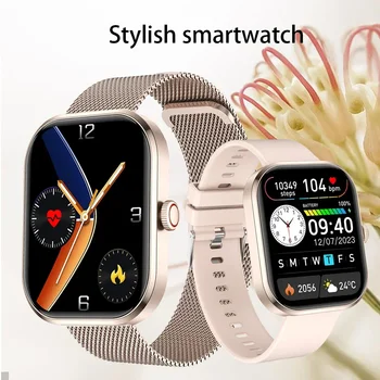 Ženske pametni sat s punim zaslonom osjetljivim na dodir, Bluetooth-poziv, vodootporan sat, sportski fitness tracker, pametni sat za Android telefona Mini