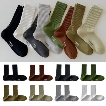 Par dugih čarapa srednje dužine u stilu hip-hop, pletene ili prozračne visoke čarape, Pamučne čarape s ulice nap za muškarce i žene