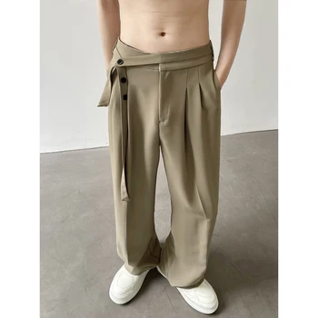 Talia ljeta 2023 muška uže odijelo hlače 3D brzo suha prozračni svila leda tkanina svakodnevne hlače modni trendovi, slobodan hlače