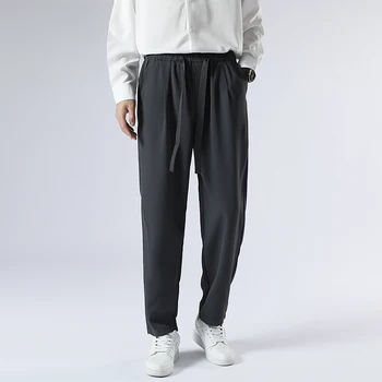 2023 Nove muške običan svakodnevni hlače Modni Izravne odijelo hlače Slobodni s fleksibilnim gumicom u struku 4-hlače u boji visoke kvalitete