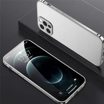 Torbica za telefon iPhone 12/12 svjetla Mini/Pro 12/12 Pro Max s ультратонким metalnim okvirom, zaštitna torbica za telefon Shell