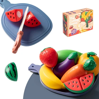 Dječje Igračke za simulaciju obroka, igre uloga, Igračke za kuhanje, Voće, Povrće, Kuhinja igračke, Edukativne Interaktivna igračka Montessori za djevojčice