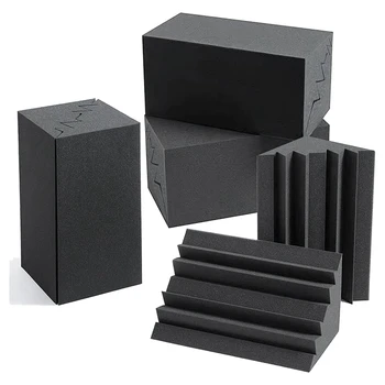 8 komada akustične zamke Akustična pjena veličine 12х7х7 inča, звукопоглощающая pjena, betonski blokovi za ugaone zidova, stiropor za studio, kod kuće ili u kino