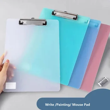Modni Prozirna boja plastika A4 formata za snimanje u međuspremnik Spona za datoteke Mat Školskog Pribora Bilježnica za umjetničke slike Student proizvodnja ploča