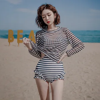 2023 Južna Koreja Jednodijelni kupaći kostim Ženski Trokutasti Tanak Male grudi Čelična podrška Skupi Modni Novi prekogranične odijelo