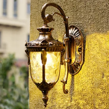 Ulični zidna svjetiljka je u europskom stilu, unutarnji i vanjski Vodootporna led zidna svjetiljka, Jednostavna vrata u hodnik, Balkon, Vila, Vrtna lampa