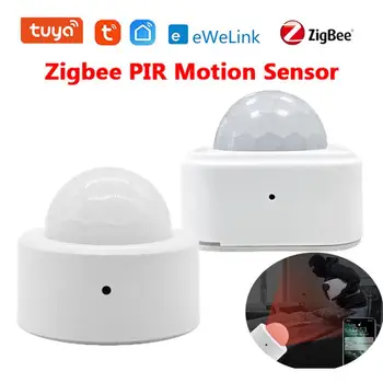Tuya/eWeLink Zigbee PIR detektor Pokreta Inteligentni Detektor Pokreta Ljudskog Tijela Mini Infracrveni Detektor Sigurnosti doma Za Smart Life
