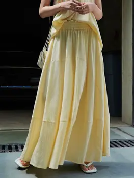 Ženska ljetna Nova suknja Elegantan ženski slobodna svakodnevni duga suknja Ulica Plaža klupska svečana suknja s подолом 2023