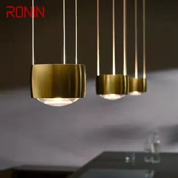 Viseći svijećnjak RONIN Nordic Creative LED Vintage Simple Gold Small Light za kućnu blagovaonom, прикроватной stolovi u spavaćoj sobi