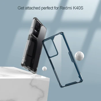 Za Redmi K40S/Xiaomi Mi Poco F4 5G Torbica Nillkin Nature TPU Pro Mekani Prozirni Silikon Tanka Torbica