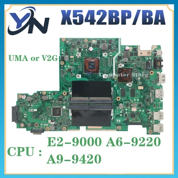 X542B Matična Ploča Za ASUS X542BP X542 A580B K580B X542BA F542B A542B R542B Matična ploča Laptopa E2 A6 A9 GPU/V2G DDR4 100% Test