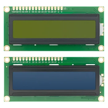 20шт LCD1602 LCD monitor 16x2 Karakter LCD Modul Kontroler HD44780 Plavo/Žuto-Zeleni ekran blacklight